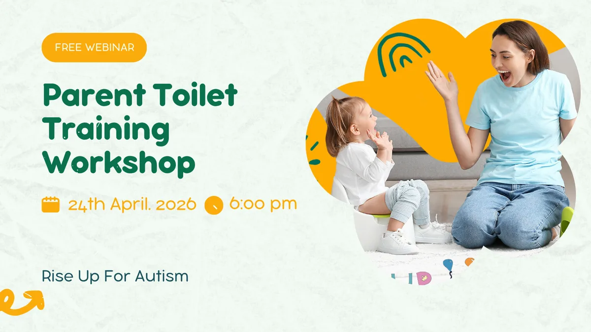 Flyer for the Parent Toilet Training Workshop, April 24
