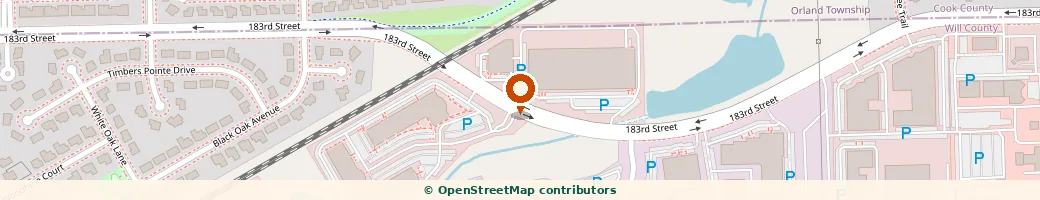 Map showing the Tinley Park center location